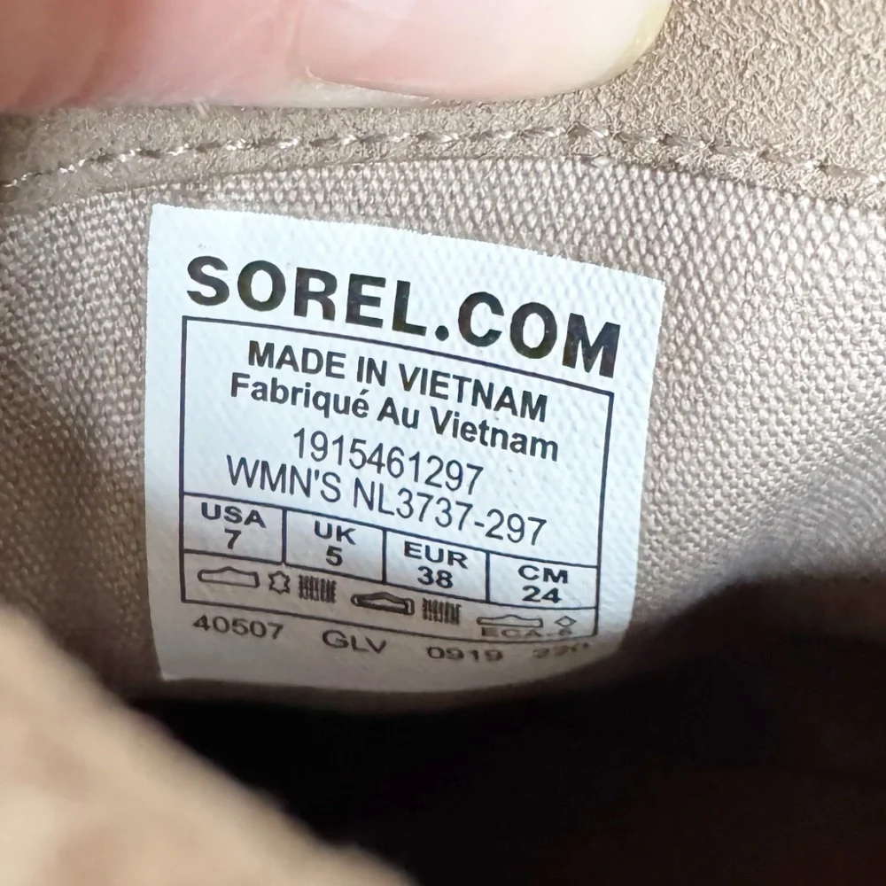 Sorel | Harlow Women's Leather Side‎ Zip Booties NL3737-297 Sz. 7